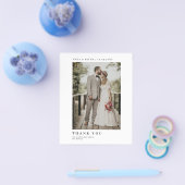 Budget minimalistische foto Hartelijk dank Flyer (Enkel)