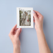 Budget minimalistische foto Hartelijk dank Flyer (Hand)