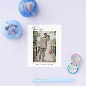 Budget minimalistische foto Hartelijk dank Flyer (Enkel)