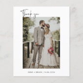 Budget minimalistische foto Hartelijk dank Flyer (Voorkant)