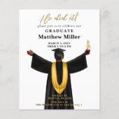 Budget minimalistische foto Hij deed het Afstudere (Voorkant)