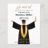 Budget minimalistische foto Hij deed het Afstudere (Voorkant)