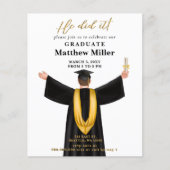 Budget minimalistische foto Hij deed het Afstudere (Voorkant)