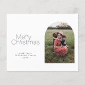 Budget minimalistische foto Kerstkaart Flyer (Voorkant)
