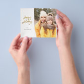 Budget minimalistische foto met Gold Prettige fees Flyer (Hand)