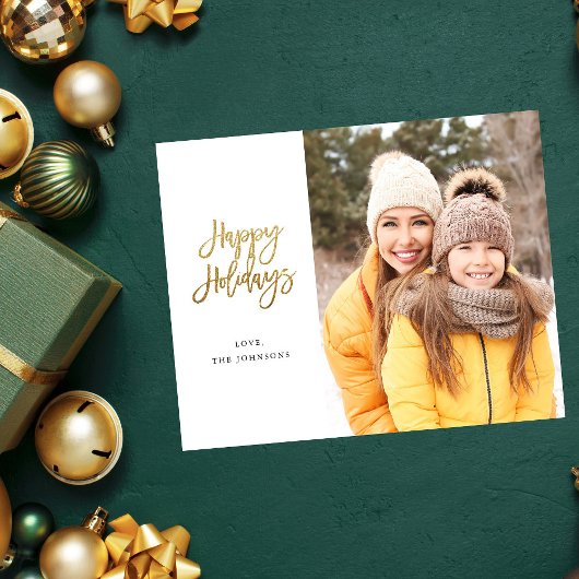 Budget minimalistische foto met Gold Prettige fees Flyer