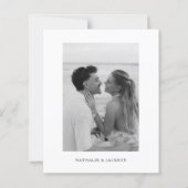 BUDGET Minimalistische foto strook script bruiloft (Achterkant)