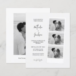 BUDGET Minimalistische foto strook script bruiloft