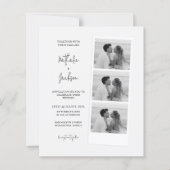 BUDGET Minimalistische foto strook script bruiloft (Voorkant)