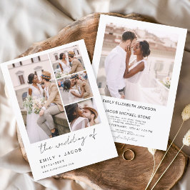 Budget minimalistische foto Vijf foto bruiloft