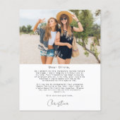 Budget minimalistische foto zal je mijn bruidsmeis (Achterkant)