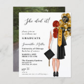 Budget minimalistische foto Ze deed het Afstuderen (Voorkant / Achterkant)