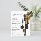 Budget minimalistische foto Ze deed het Afstuderen (Staand voorkant)