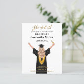 Budget minimalistische foto Ze deed het Afstuderen (Staand voorkant)