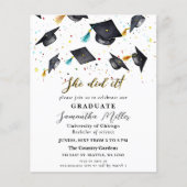 Budget minimalistische foto Ze deed het Afstuderen (Voorkant)