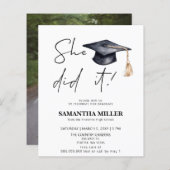 Budget minimalistische foto Ze deed het Afstuderen (Voorkant / Achterkant)