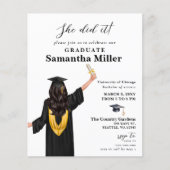 Budget minimalistische foto Ze deed het Afstuderen (Voorkant)