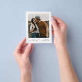 Budget Minimalistische Fototrouwkaart Save the Dat Flyer (Hand)