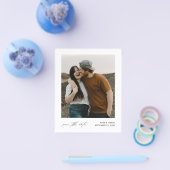 Budget Minimalistische Fototrouwkaart Save the Dat Flyer (Enkel)