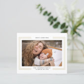 BUDGET Minimalistische gouden vierkante rand foto  (Staand voorkant)