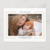 BUDGET Minimalistische gouden vierkante rand foto  (Voorkant)