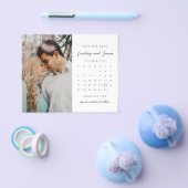 BUDGET Minimalistische kalender foto Datum opslaan Flyer (Enkel)