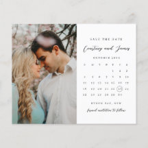 BUDGET Minimalistische kalender foto Datum opslaan