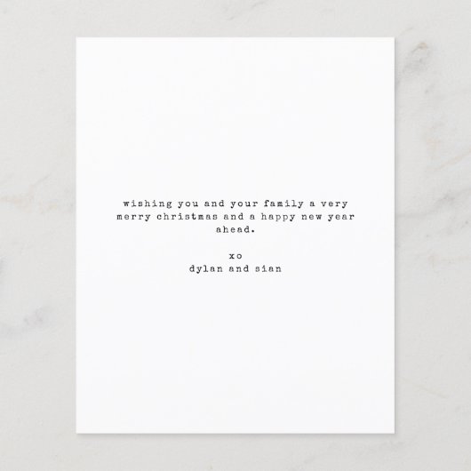 Budget minimalistische kerst | Getrouwd en vrolijk (Achterkant)