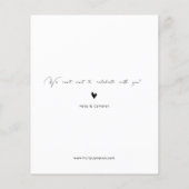 BUDGET Minimalistische moderne boog foto Bewaar de Flyer (Achterkant)