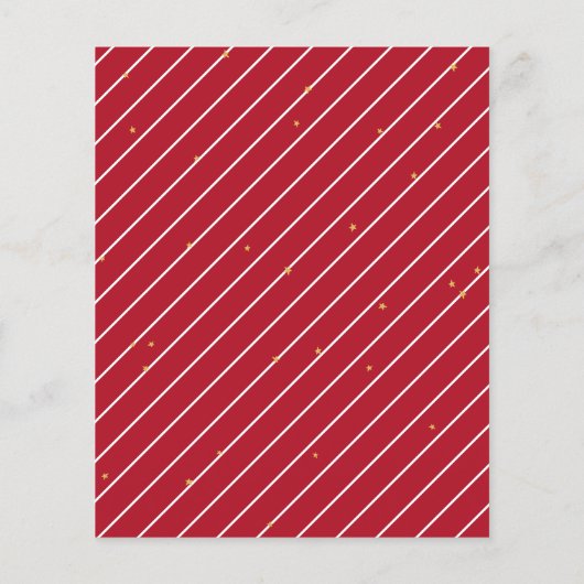 Budget Minimalistische Moderne Foto Kerstmis Flyer (Achterkant)