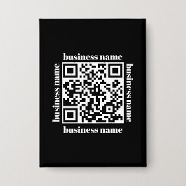 budget minimalistische QR-code zakelijke sleutelha Button