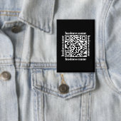 budget minimalistische QR-code zakelijke sleutelha Button (Insitu)