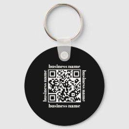 budget minimalistische QR-code zakelijke sleutelha Sleutelhanger