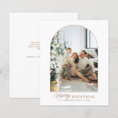 BUDGET Minimalistische rustieke boog foto Kerstmis (Voorkant / Achterkant)