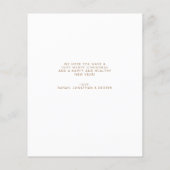 BUDGET Minimalistische rustieke boog foto Kerstmis (Achterkant)