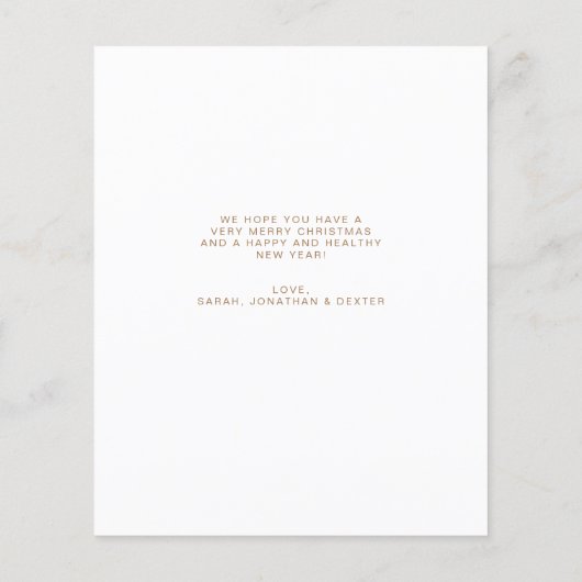 BUDGET Minimalistische rustieke boog foto Kerstmis (Achterkant)