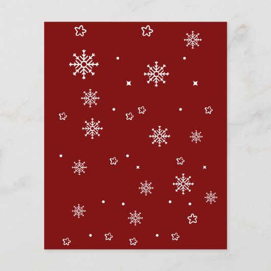 Budget Minimalistische Santa Baby-uitnodiging (Achterkant)