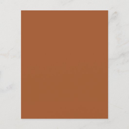 Budget Minimalistische Script Terracotta bruiloft  (Achterkant)