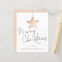 Budget minimalistische Star Merry-kerstKaart