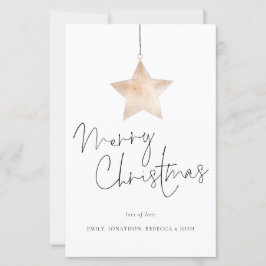 Budget minimalistische Star Script Merry Kerstmis 