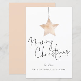 Budget minimalistische Star Script Merry Kerstmis 