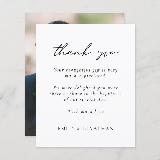 Budget minimalistische tekst Foto Weddenschap Hart (Voorkant / Achterkant)