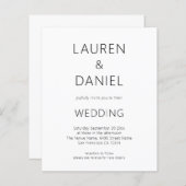 Budget Minimalistische tekst QR Code Zwart Wit Bru (Voorkant / Achterkant)