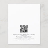 Budget Minimalistische tekst QR Code Zwart Wit Bru (Achterkant)