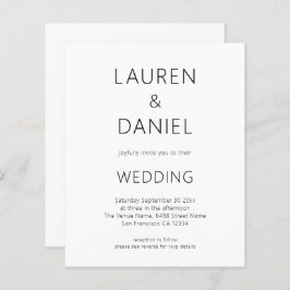 Budget Minimalistische tekst QR Code Zwart Wit Bru