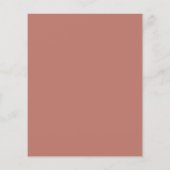 Budget Minimalistische Terracotta Script Save The (Achterkant)