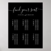 Budget Minimalistische Trouwen 6 Tafel Zitting Gra Poster (Voorkant)
