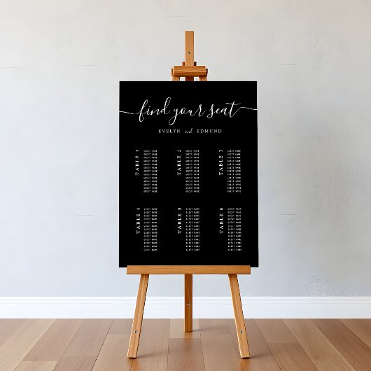 Budget Minimalistische Trouwen 6 Tafel Zitting Gra Poster