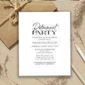 Budget Minimalistische Zwart Wit Pensioen Partij