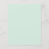 Budget Mint Green Virtual Baby shower Uitnodiging (Achterkant)